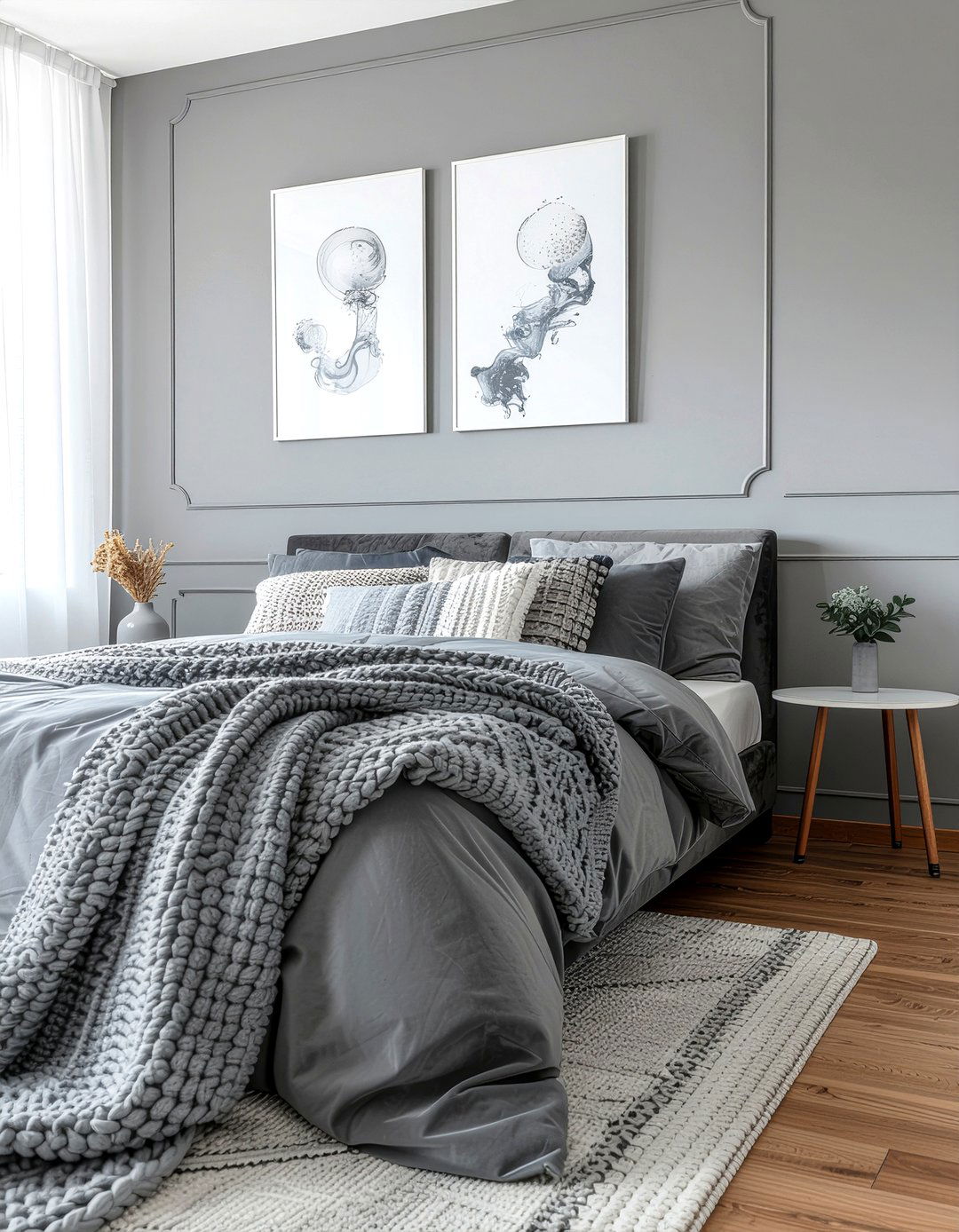 Charcoal Gray Bedroom Style - 30 cool toned bedroom ideas