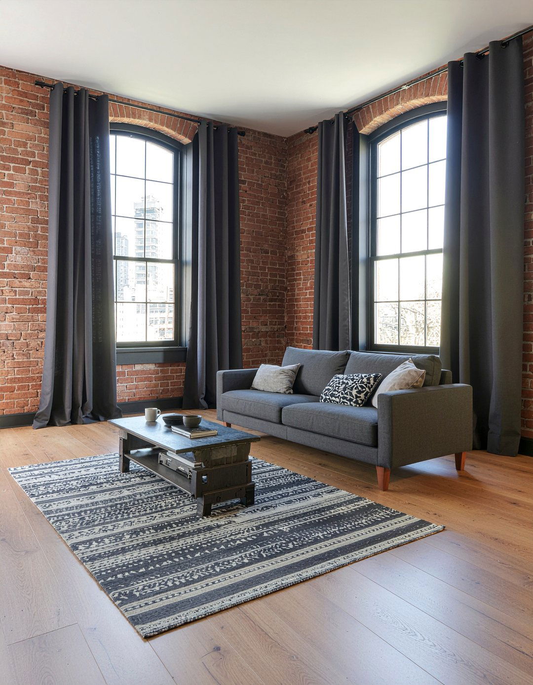 Charcoal Gray Drapes Living Room - 30 living room drapes