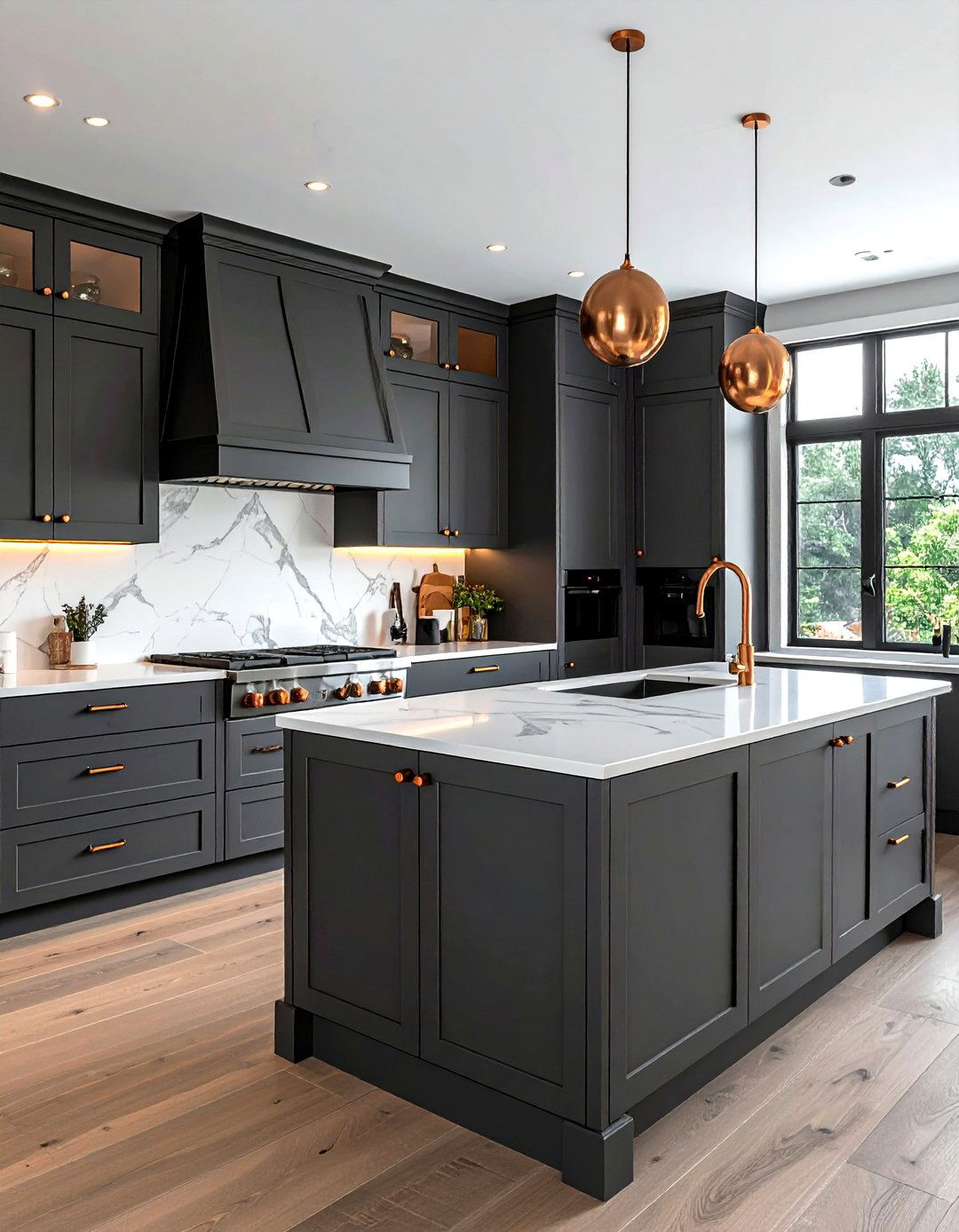 Charcoal Gray Kitchen Cabinets - 30 gray kitchen furniture ideas