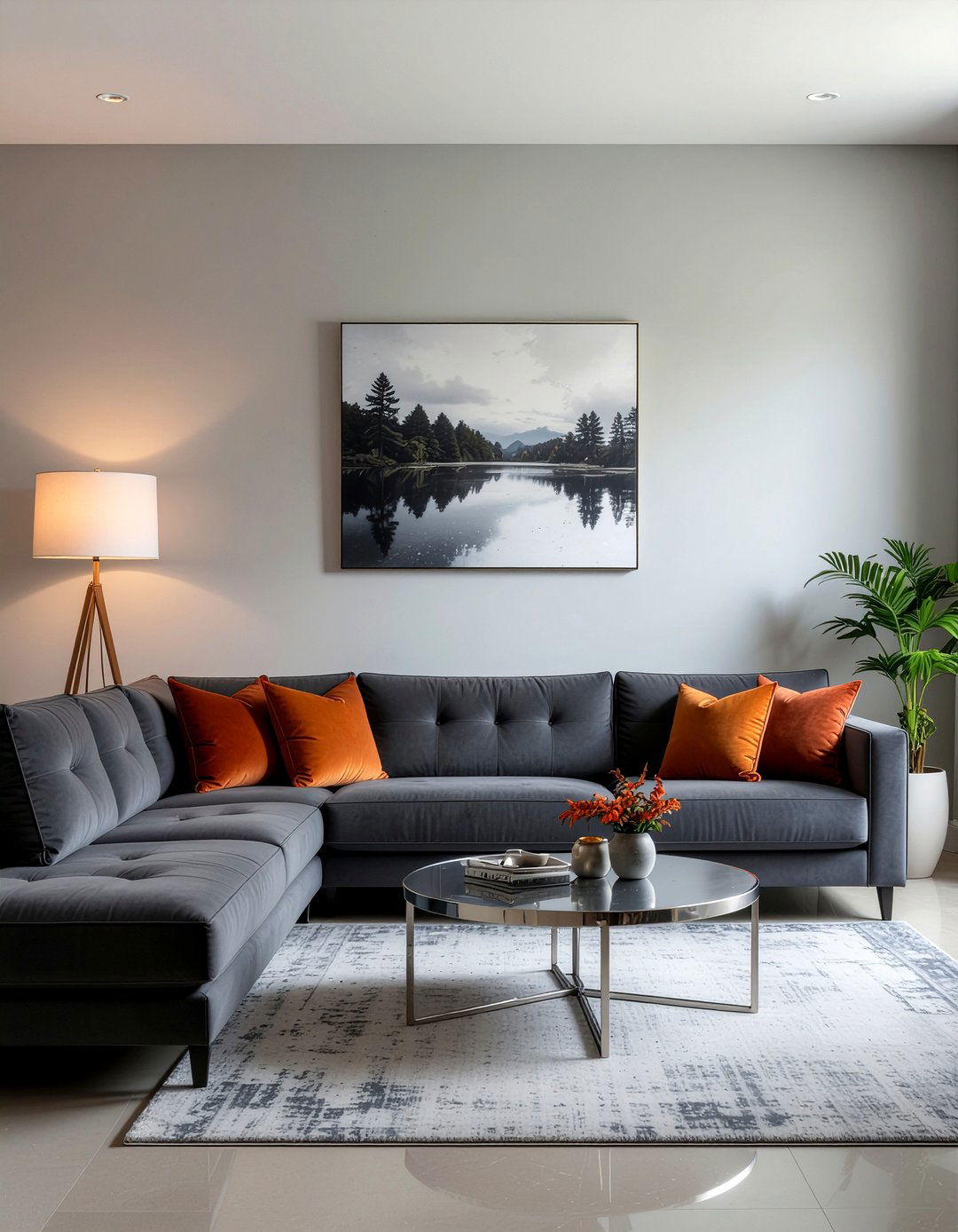 Charcoal Gray Sofa And Loveseat - 30 living room sofa and loveseat ideas