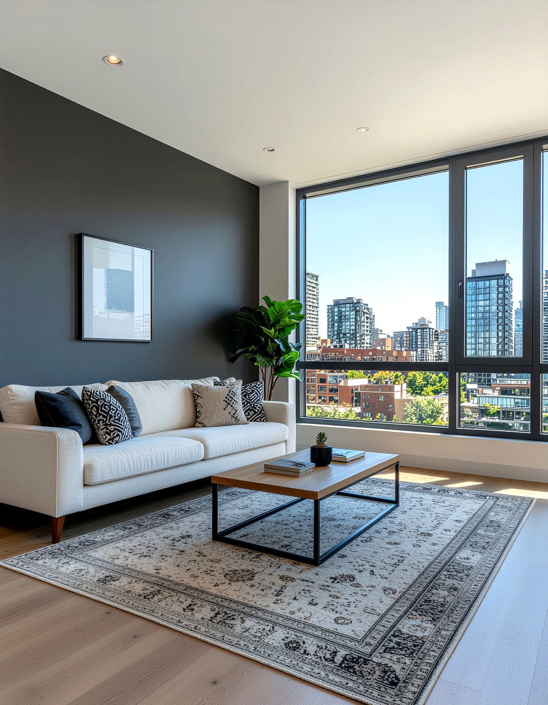 Charcoal Gray Walls - 30 charcoal living room ideas