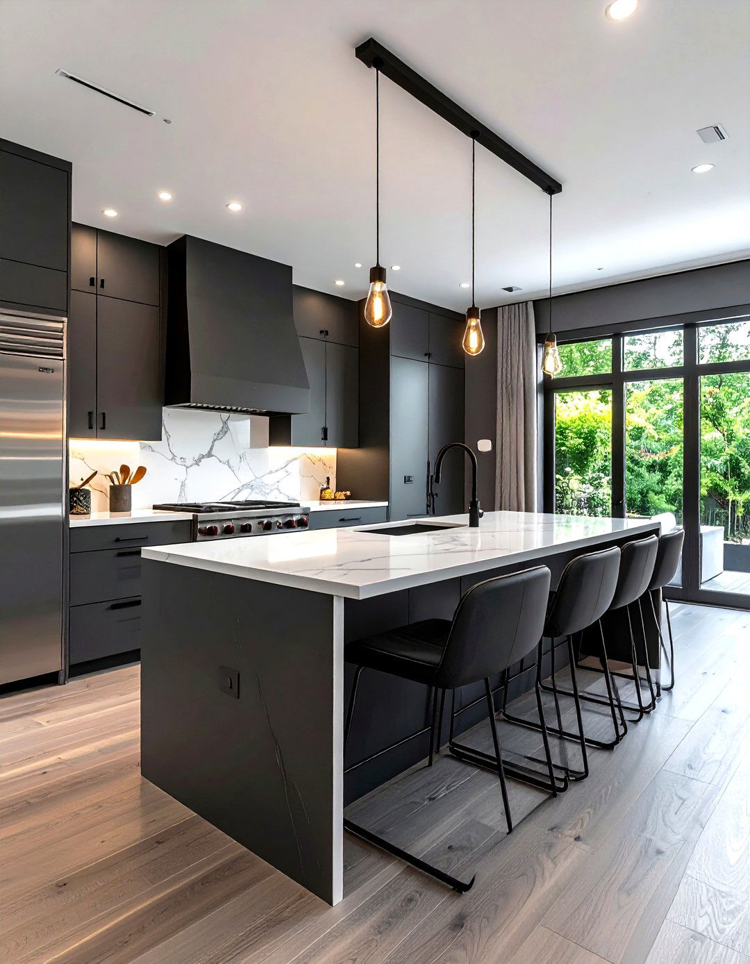 Charcoal Grey Kitchen - 30 kitchen paint color ideas