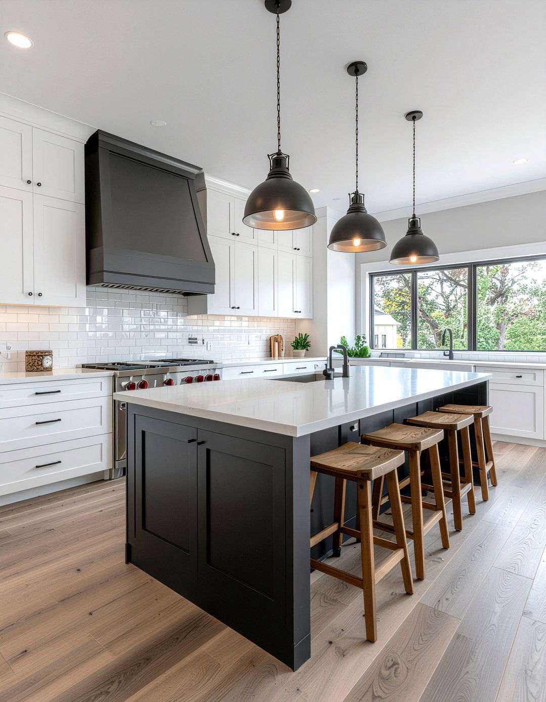 Charcoal Kitchen Island With White Cabinets - 30 dark gray kitchen ideas