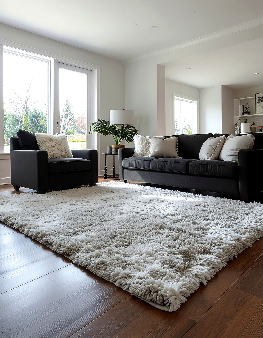 Charcoal Living Room Light Rug - 30 charcoal living room ideas