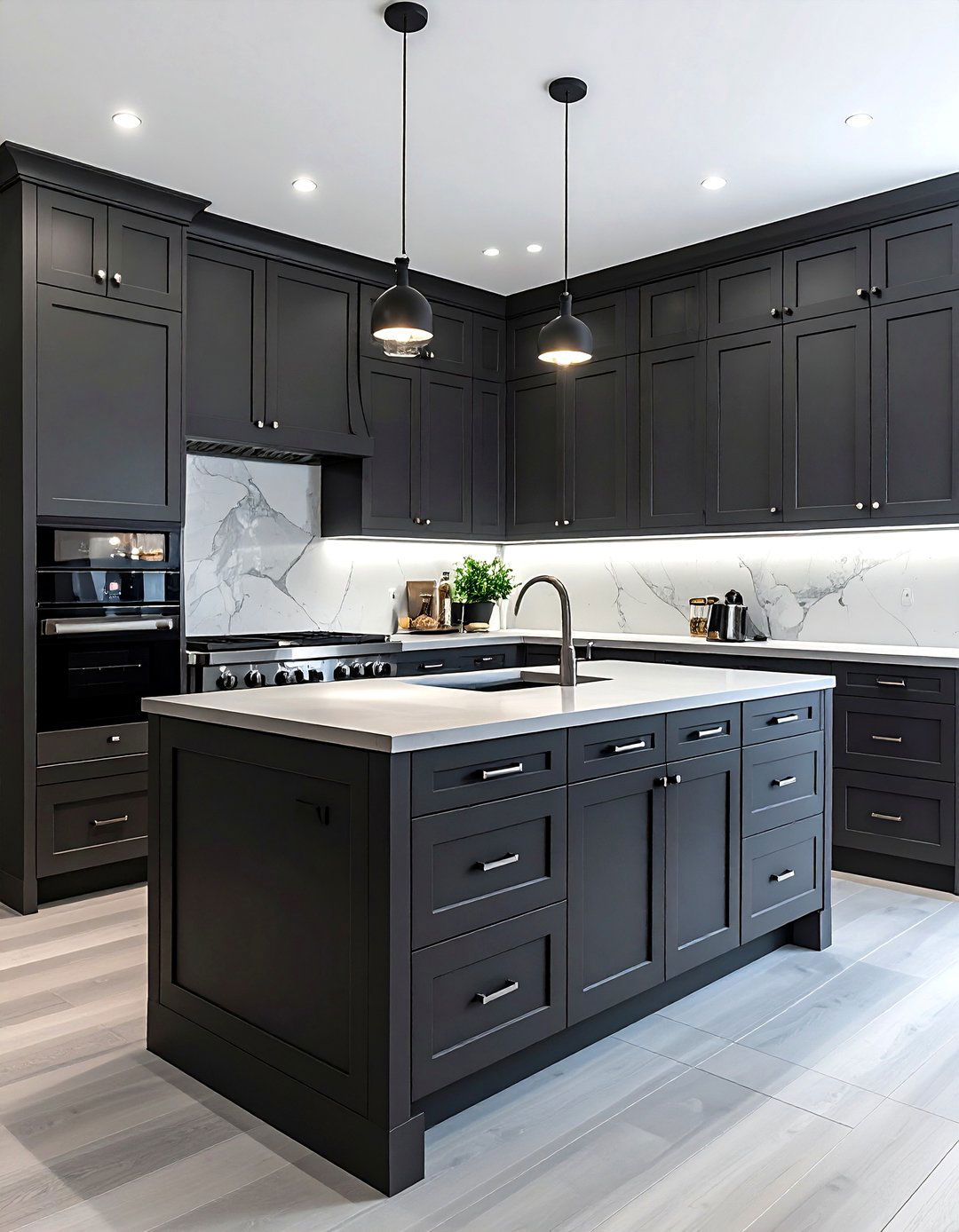 Charcoal Shaker Cabinets - 30 shaker kitchen cabinet ideas