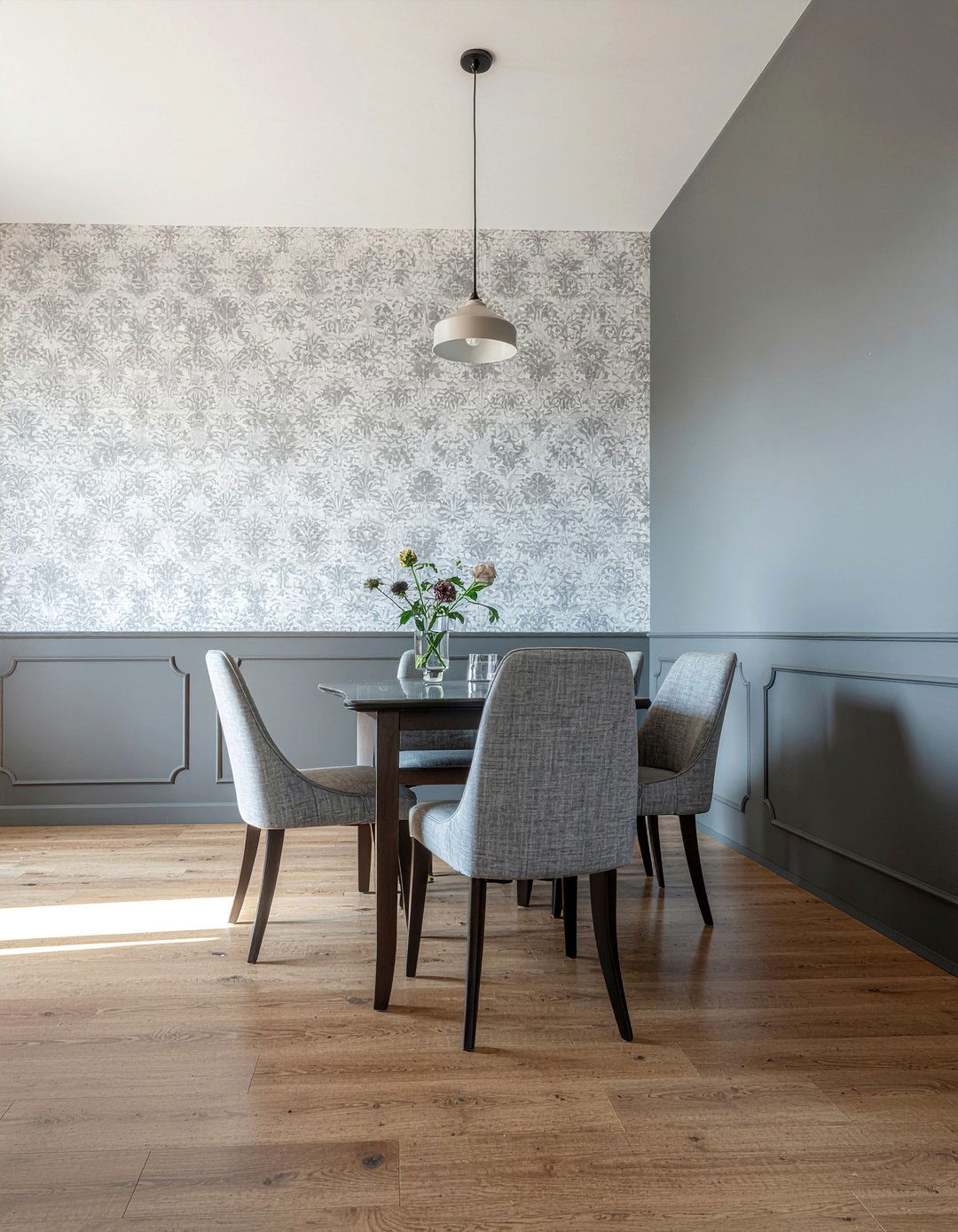 Charcoal Wainscoting Dining Room - 30 charcoal dining room ideas