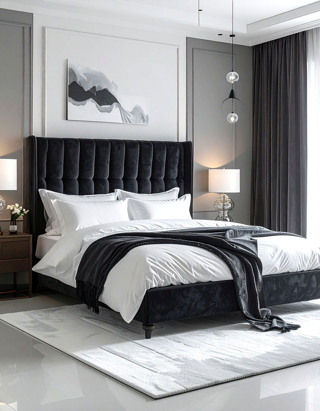 30 Calm Charcoal and White Bedroom Ideas for Any Style