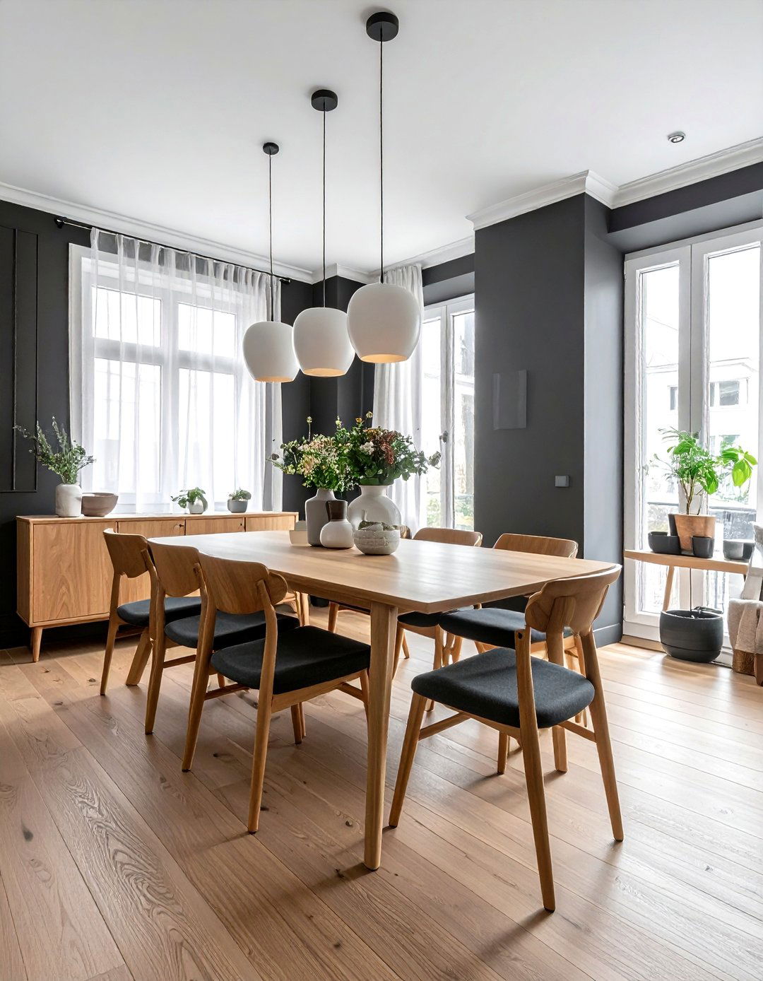 30 Bold Charcoal Dining Room Color Schemes to Inspire You