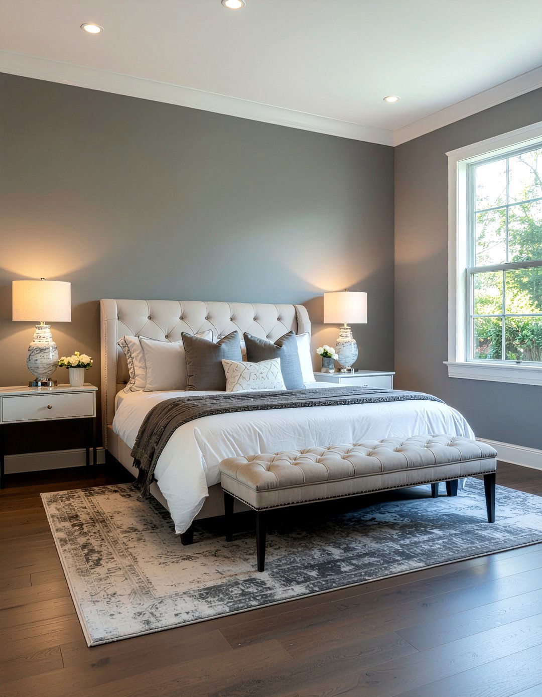 Charcoal bedroom marble accents - 30 bedroom charcoal walls