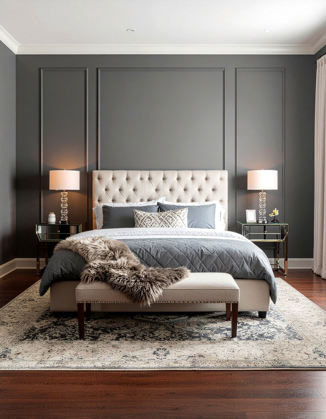 Charcoal bedroom modern luxury - 30 bedroom charcoal walls