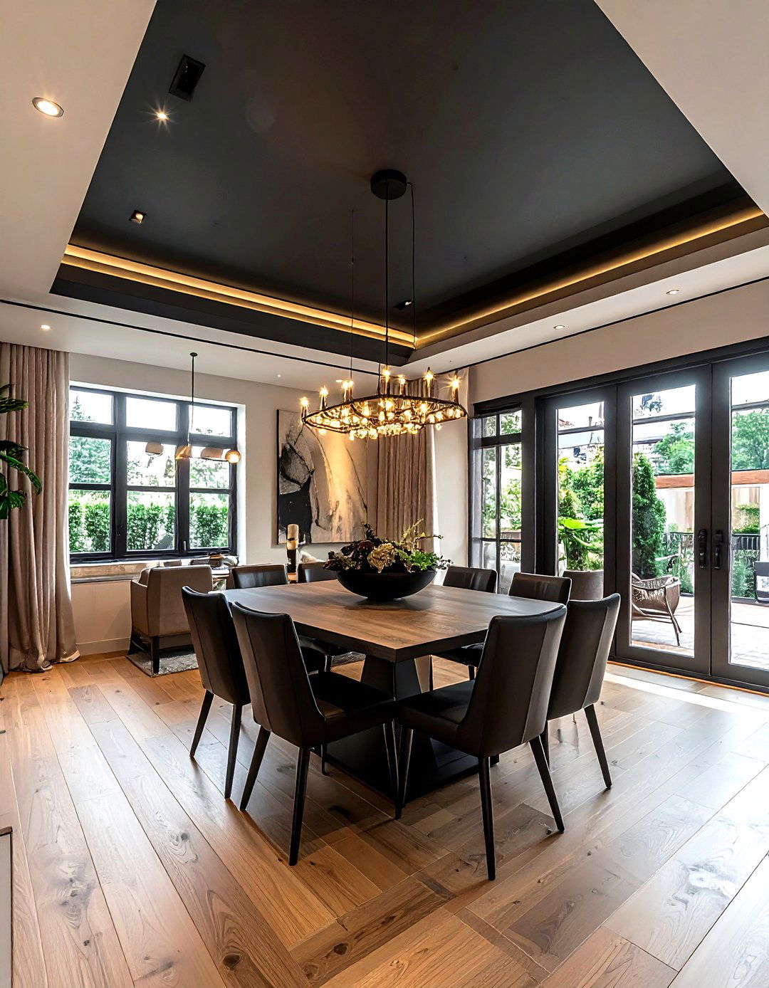 Charcoal black ceiling - 30 cool paint color ideas