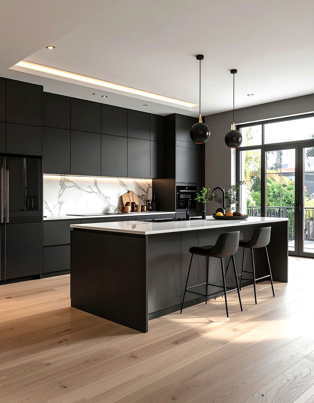 Charcoal black kitchen cabinets - 30 black kitchen cabinet ideas