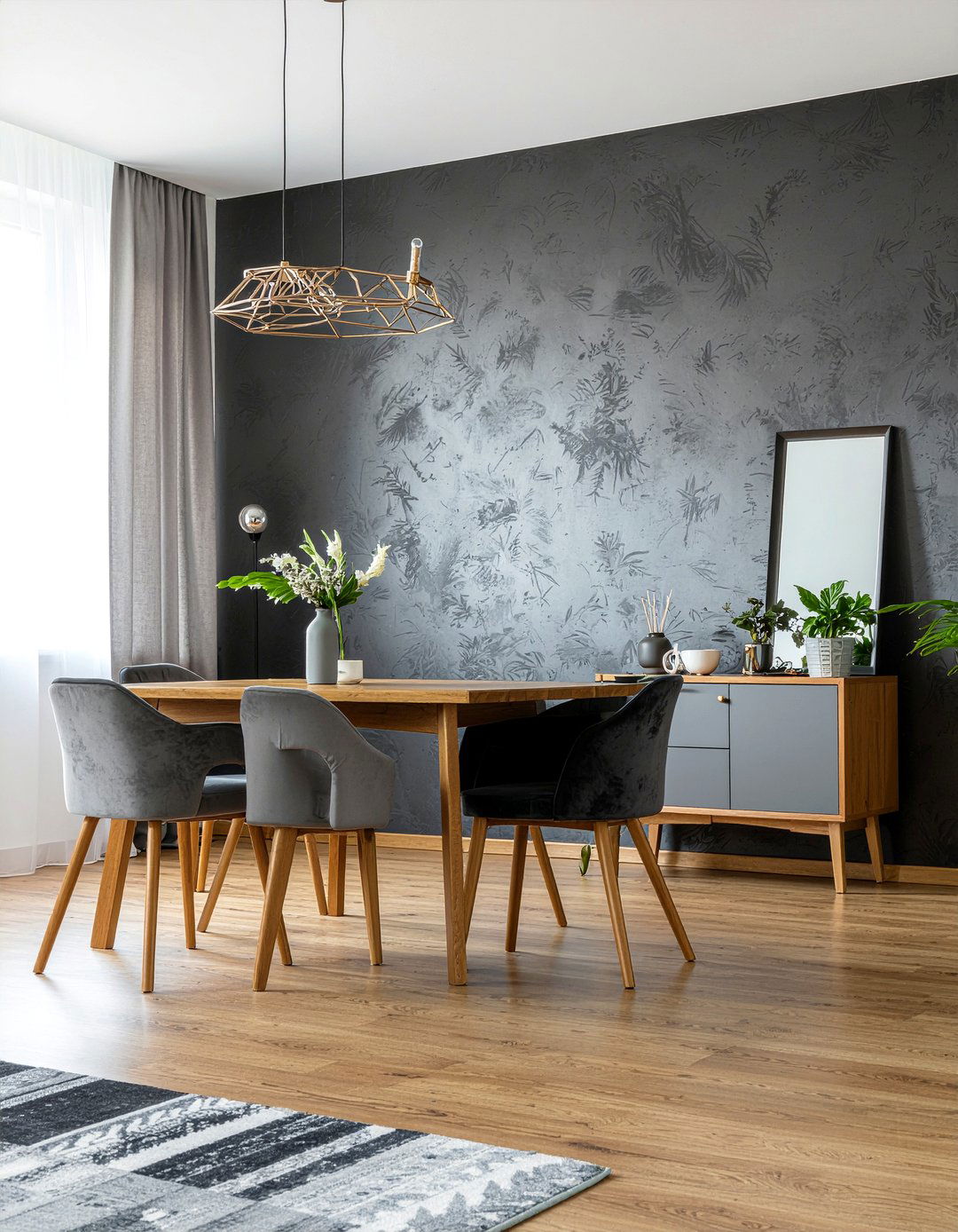 Charcoal grasscloth wallpaper dining room - 30 grasscloth wallpaper dining room ideas