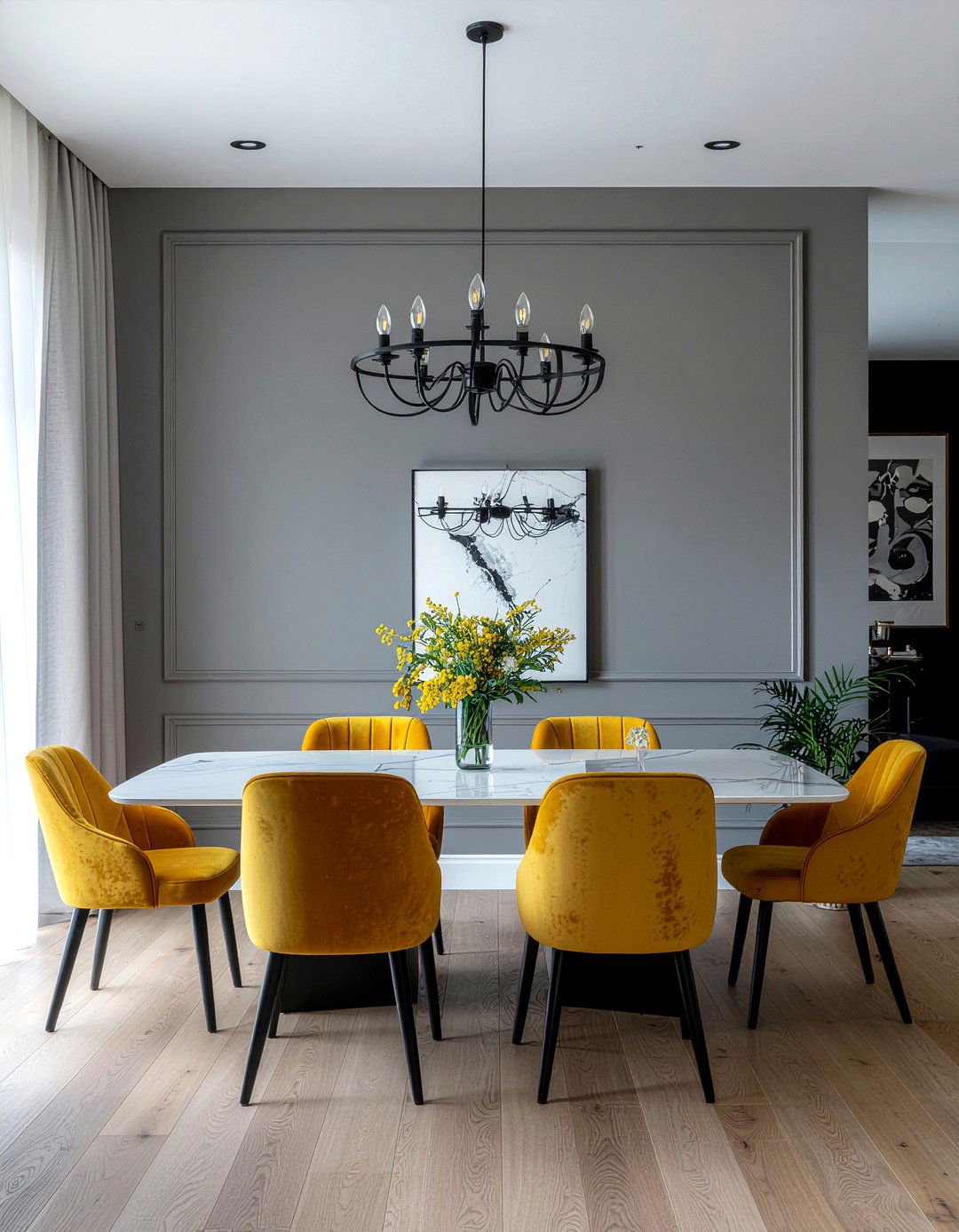 Charcoal gray dining room - 30 dining room color ideas