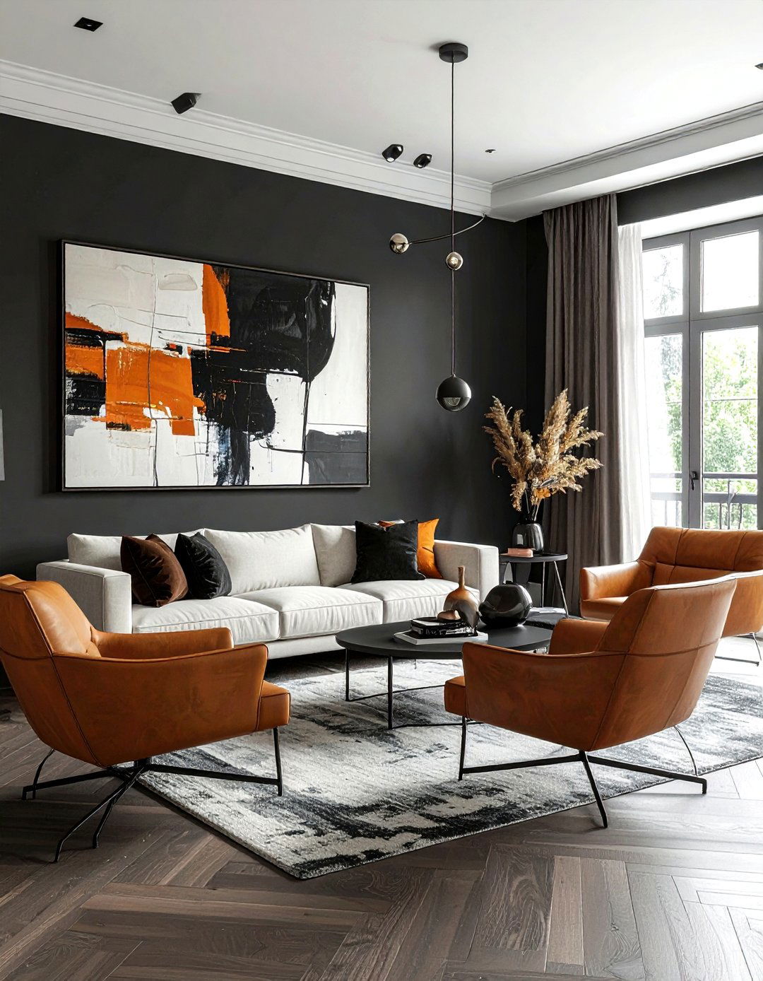 Charcoal gray living room - 30 contemporary gray living room ideas