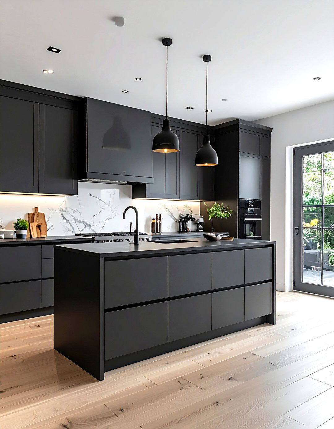 Charcoal gray white kitchen - 30 gray and white kitchen ideas