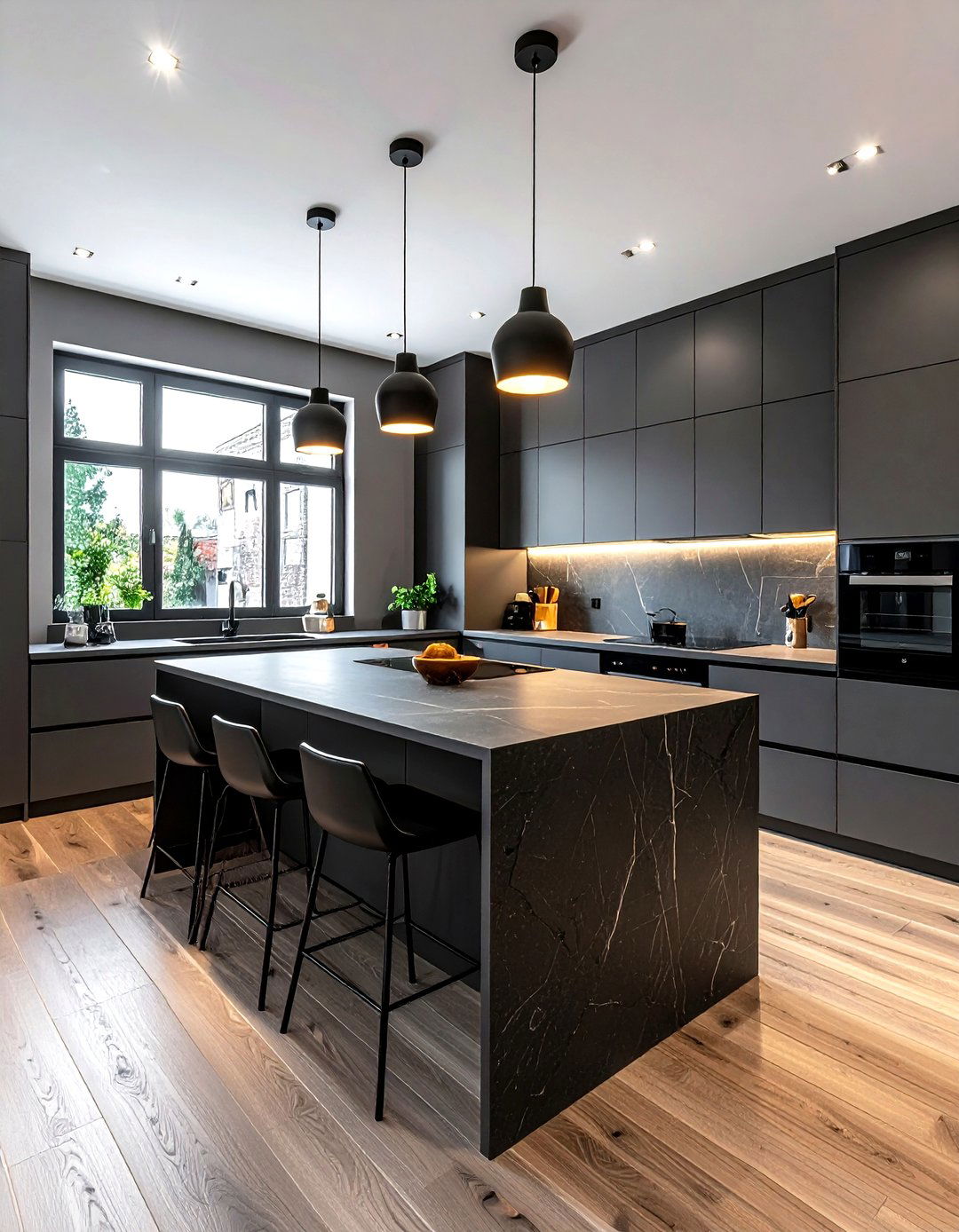 Charcoal grey kitchen - 30 grey kitchen ideas