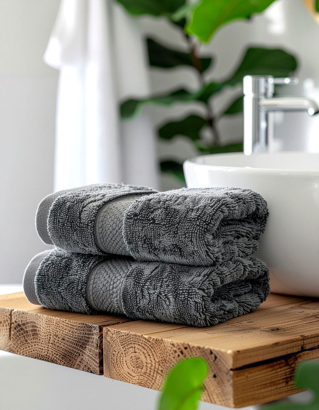 Charcoal infused bath towels - 30 luxury bath towel ideas