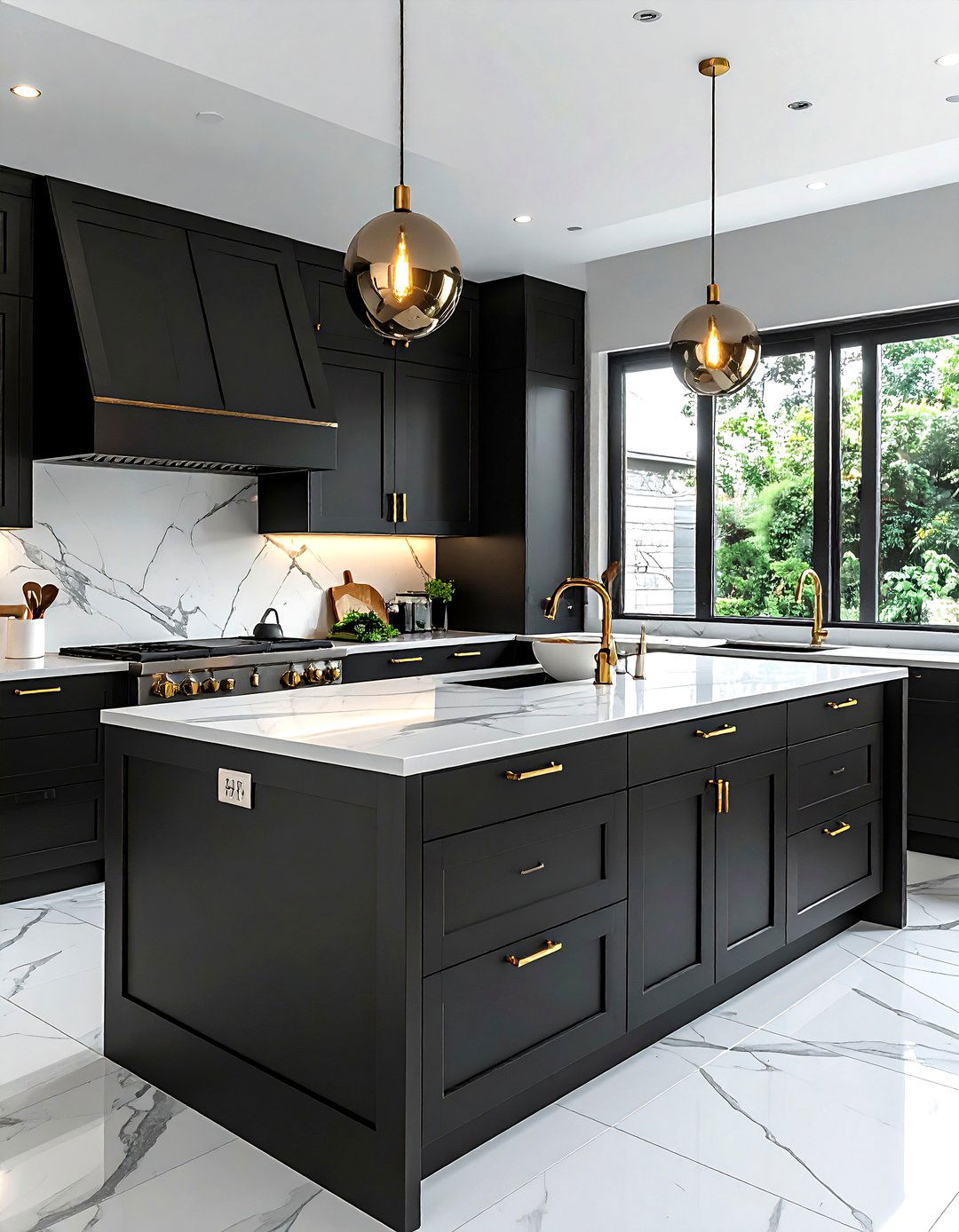 Charcoal kitchen cabinets - 30 charcoal decor ideas