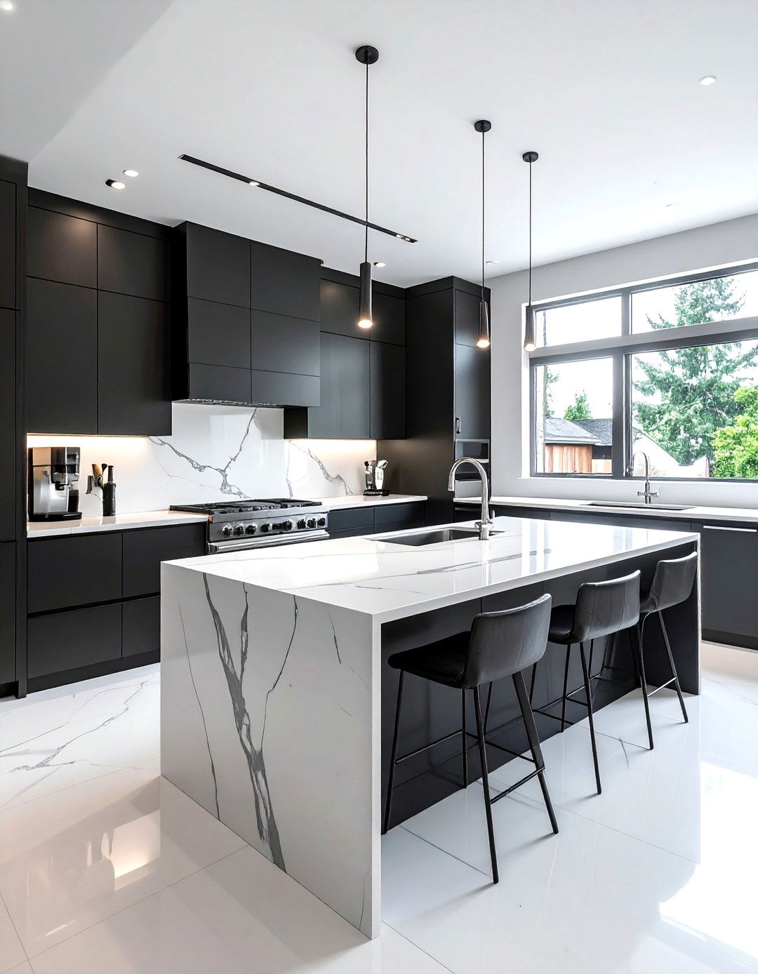 Charcoal kitchen with quartz countertops - 30 charcoal kitchen color schemes