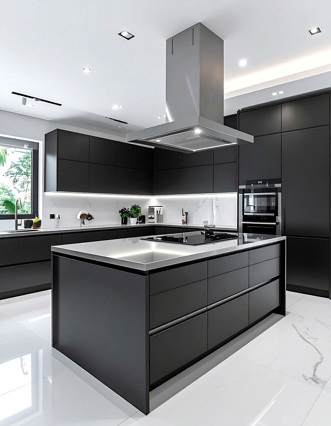 Charcoal kitchen with stainless steel - 30 charcoal kitchen color schemes