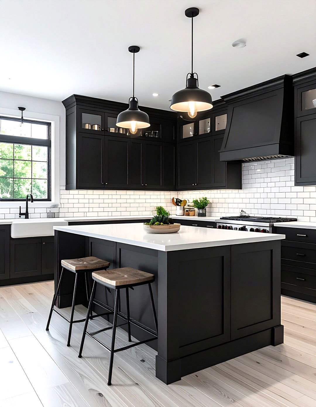 Charcoal kitchen with subway tile - 30 charcoal kitchen color schemes