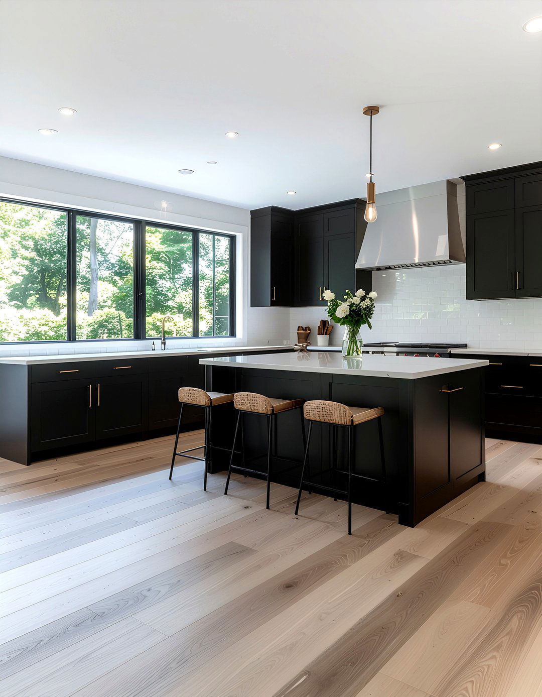 Charcoal kitchen wood flooring - 30 charcoal kitchen ideas