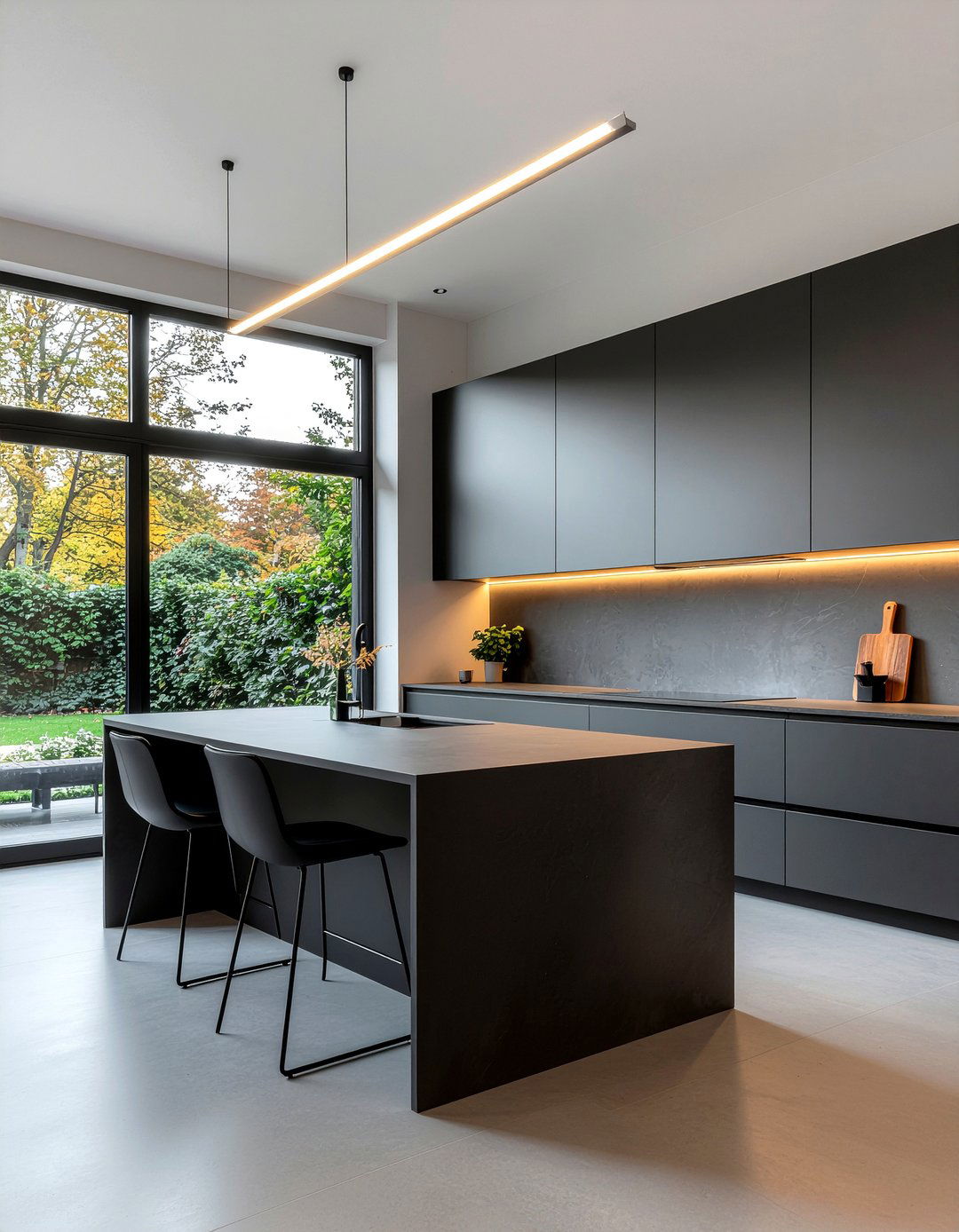 Charcoal minimalist kitchen - 30 charcoal kitchen ideas