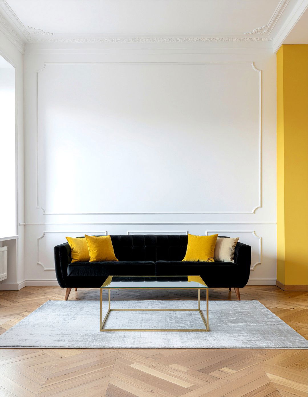 Charcoal velvet sofa - 30 velvet sofa living room ideas