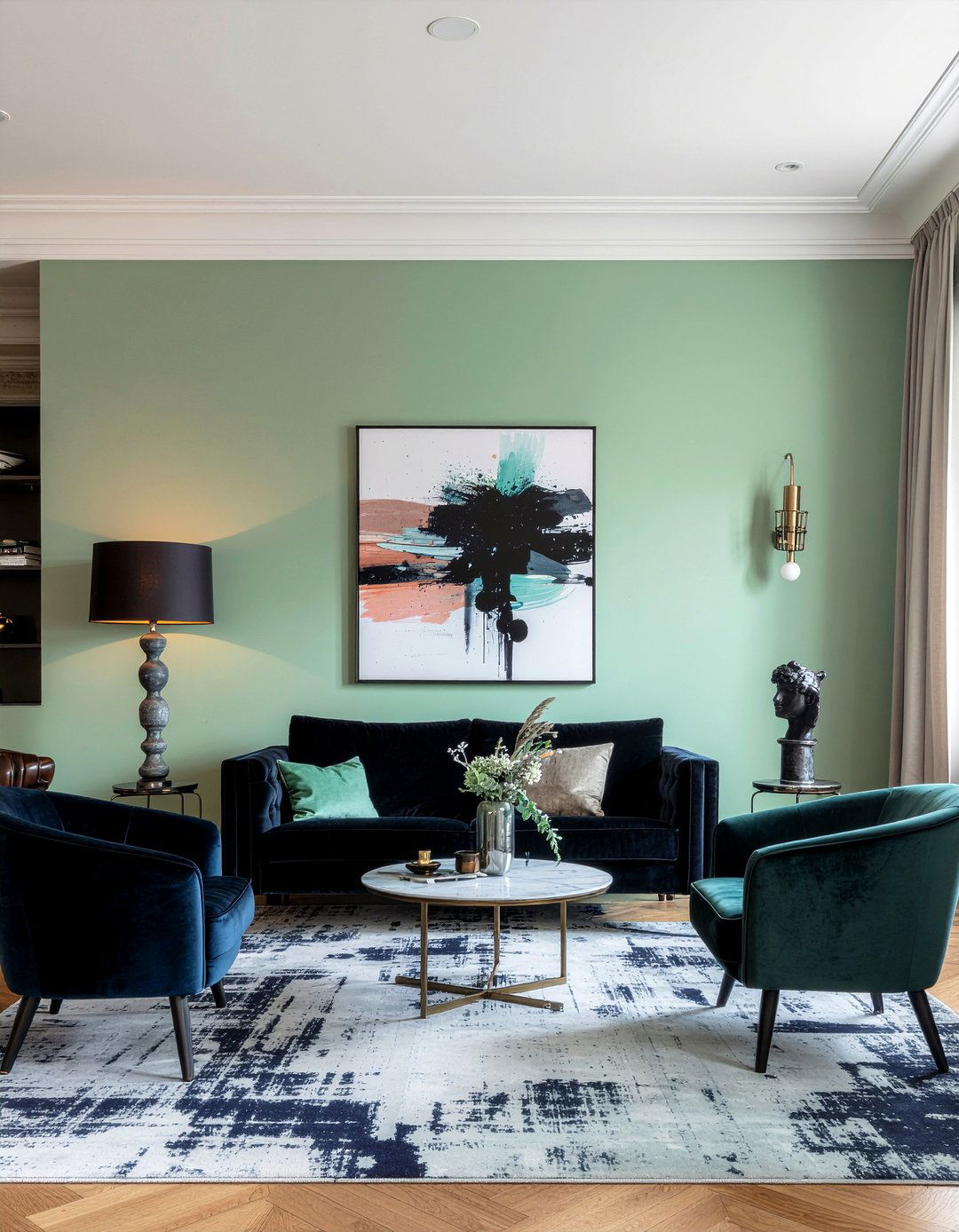 Chartreuse Green Living Room - 30 green living room ideas