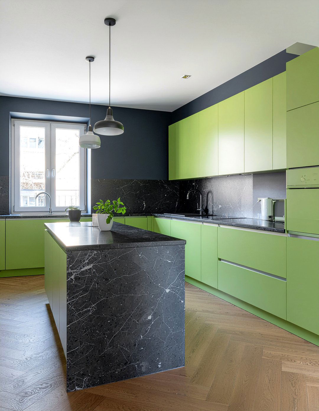 Chartreuse kitchen cabinets - 30 green kitchen cabinet ideas