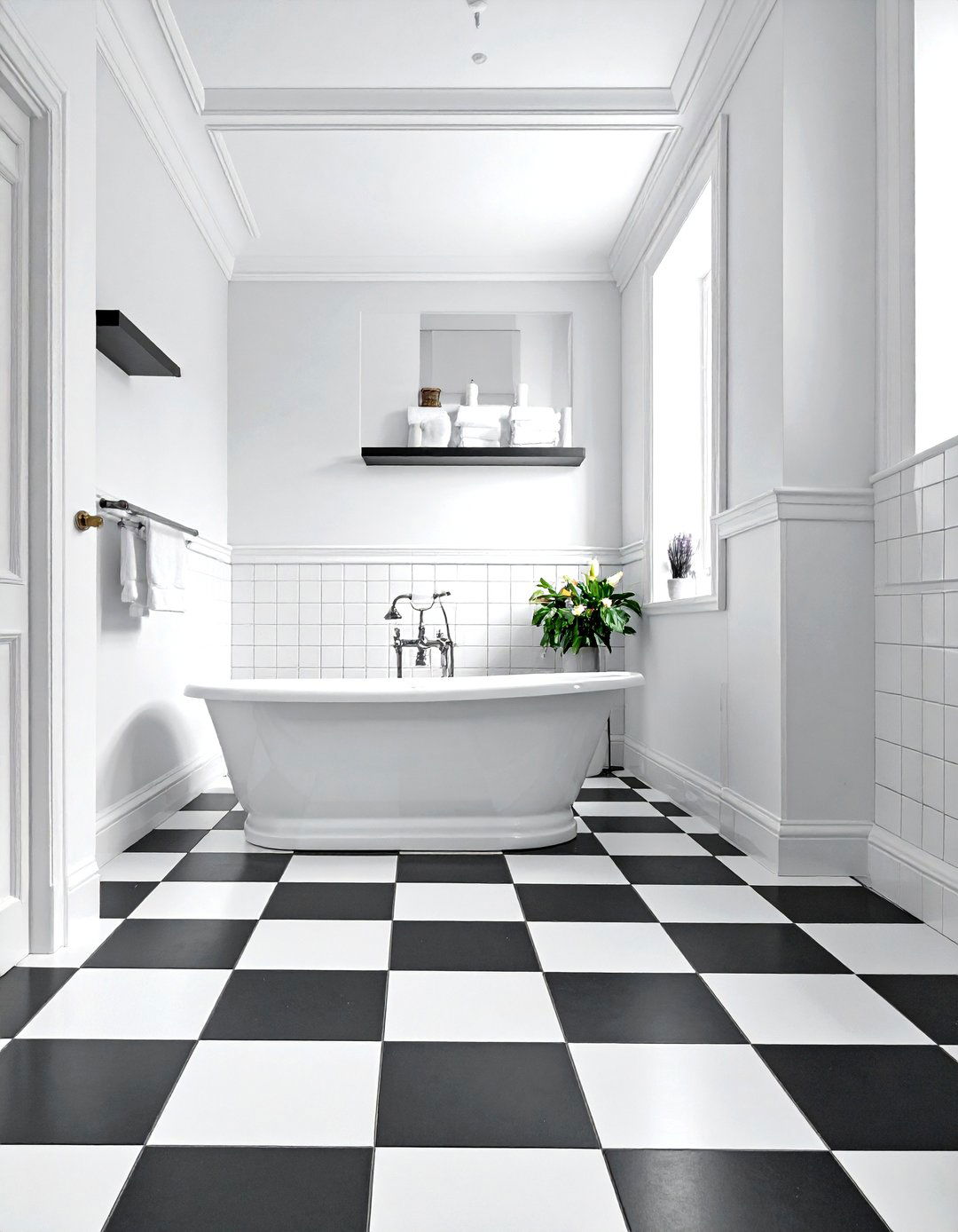 Checkerboard Bathroom Tile - 30 trending bathroom ideas