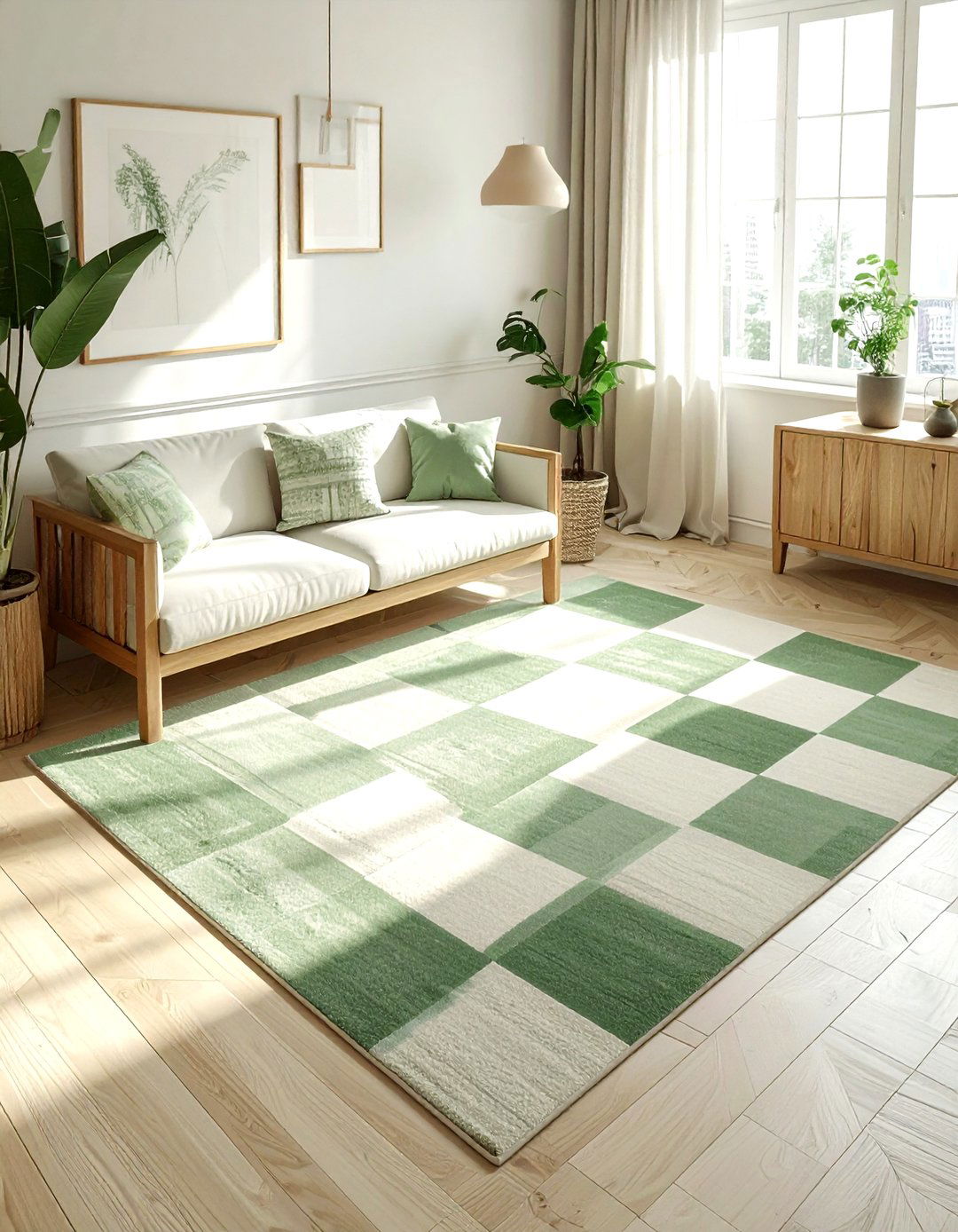 Checkerboard rug - 30 on-trend decor ideas