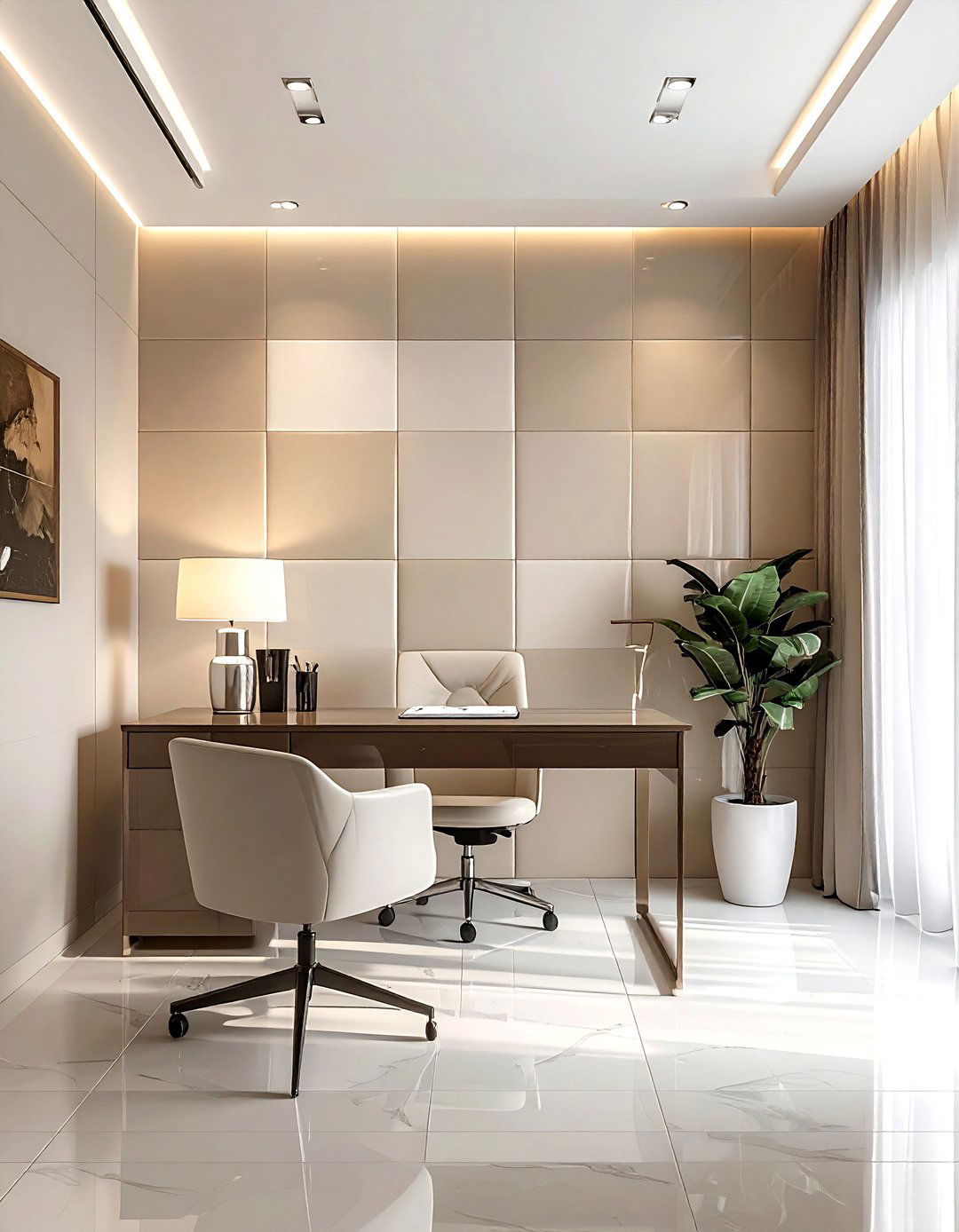 Checkered Accent Wall - 30 check decor ideas