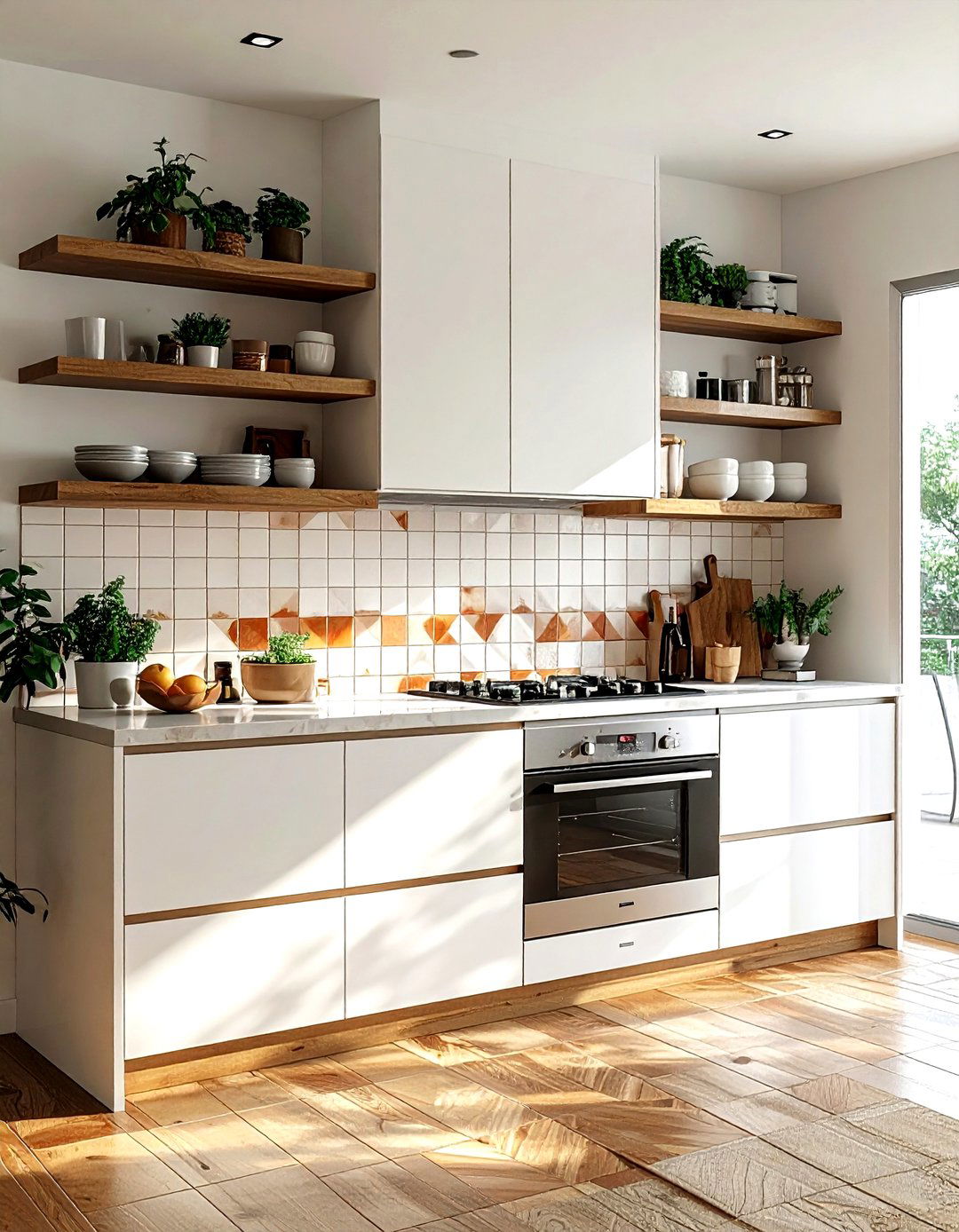 Checkered Kitchen Backsplash - 30 check decor ideas