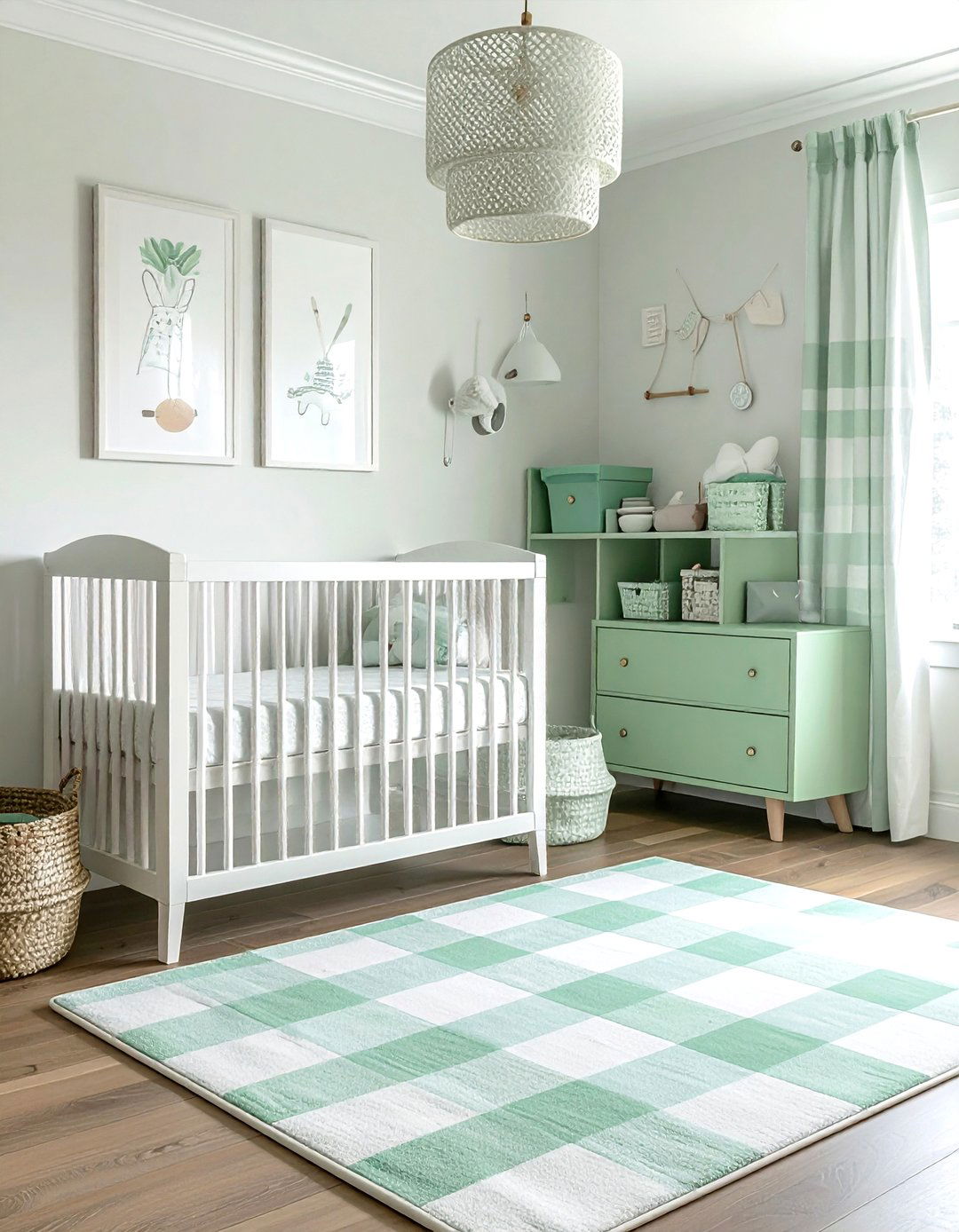 Checkered Nursery Decor - 30 check decor ideas
