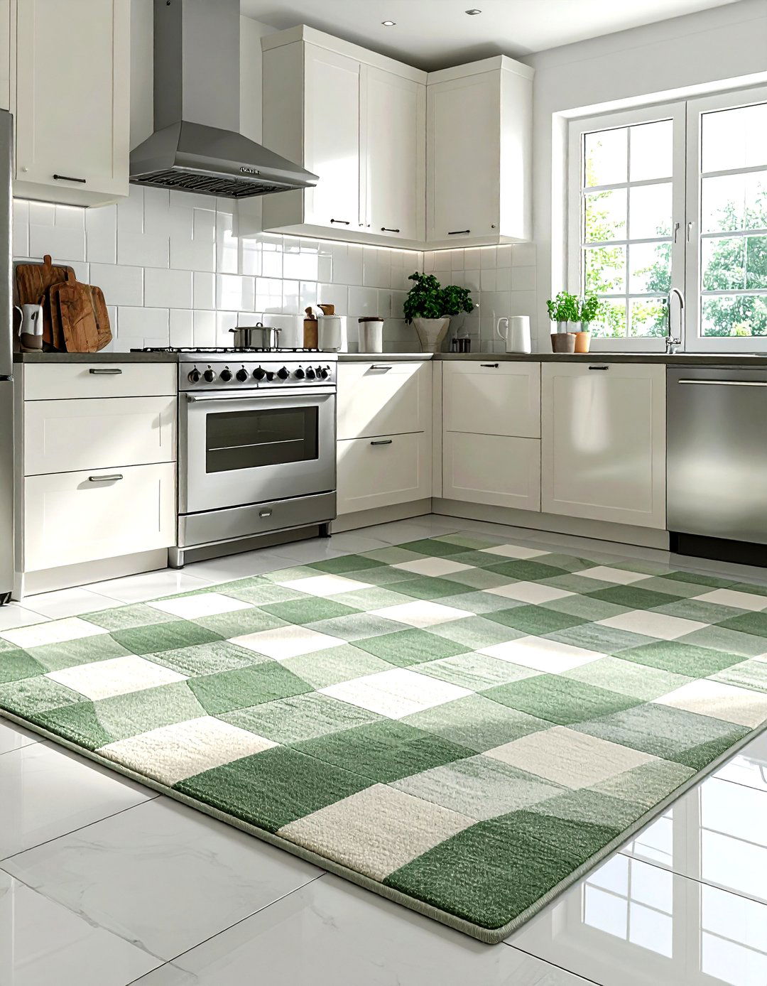 Checkered vintage rug - 30 vintage rug ideas