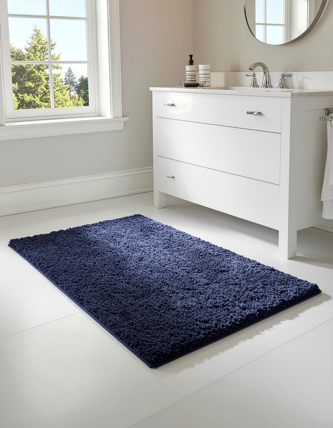 Chenille Bathroom Rug - 30 bathroom rug ideas