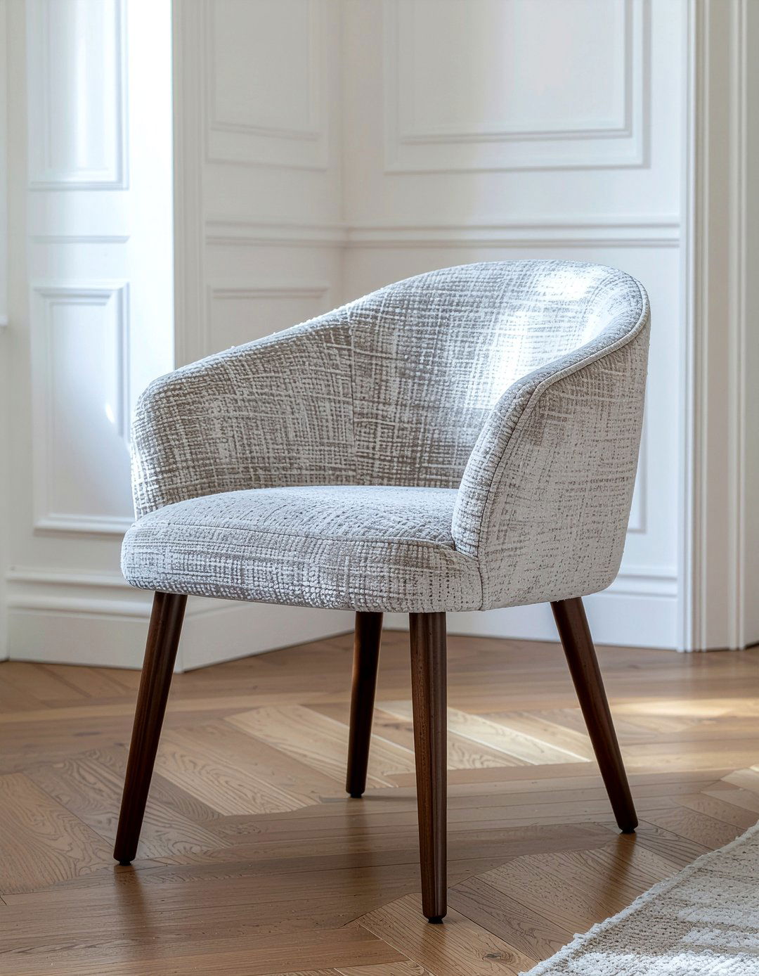 Chenille Dining Chair - 30 fabric dining chair ideas