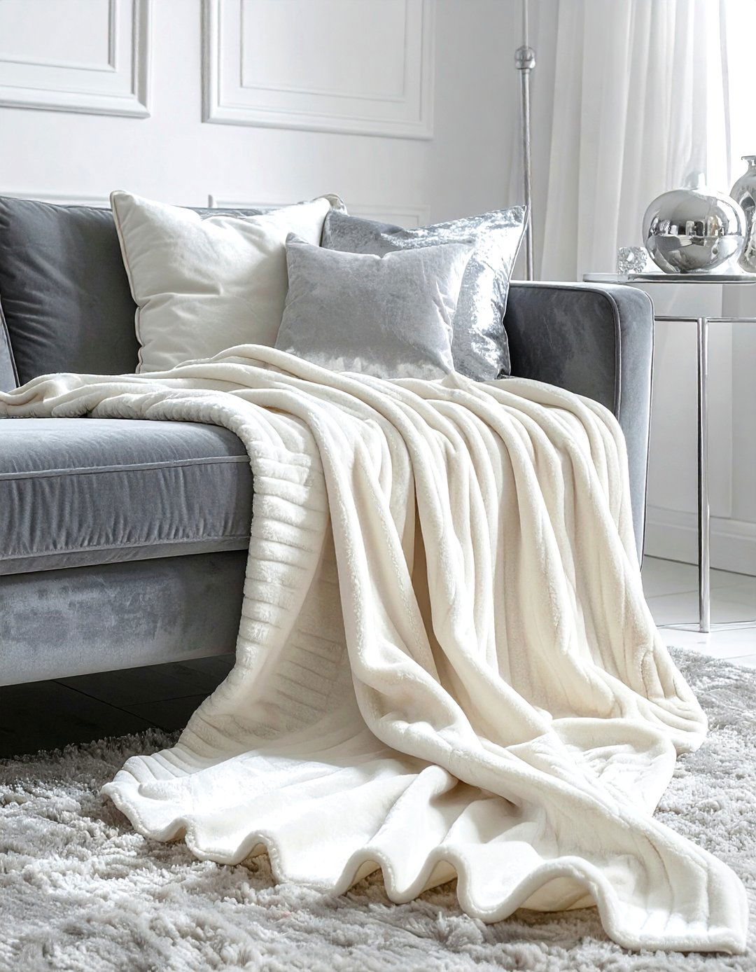 Chenille Soft Throw - 30 cozy throw ideas