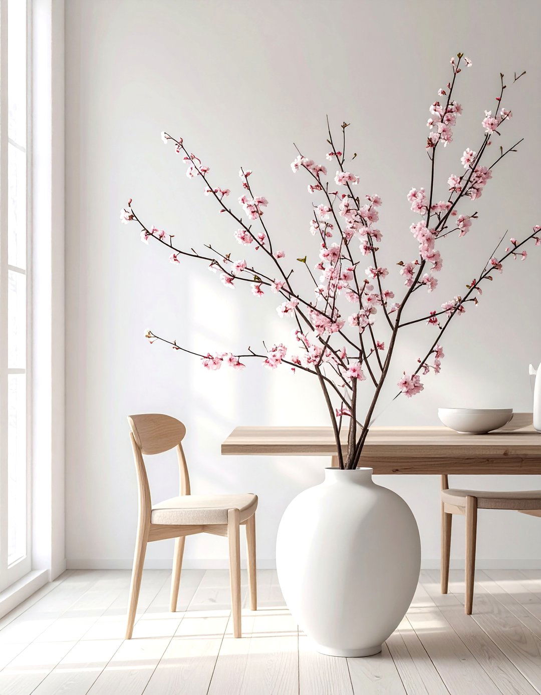 Cherry Blossom Branch Arrangement - 30 elaborate centerpiece dining ideas