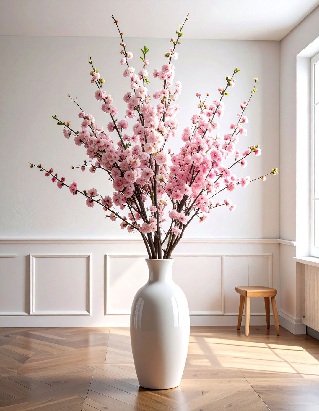 Cherry Blossom Branch Arrangement - 30 tall centerpiece dining ideas