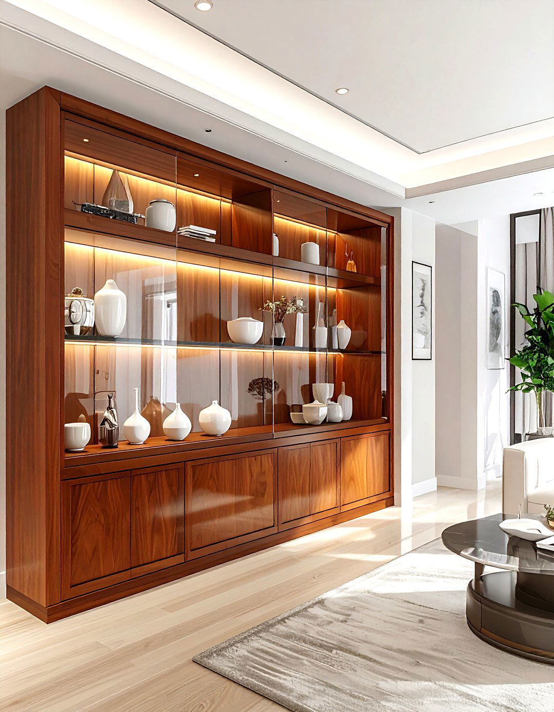 Cherry Display Cabinet - 30 living room cherry furniture ideas