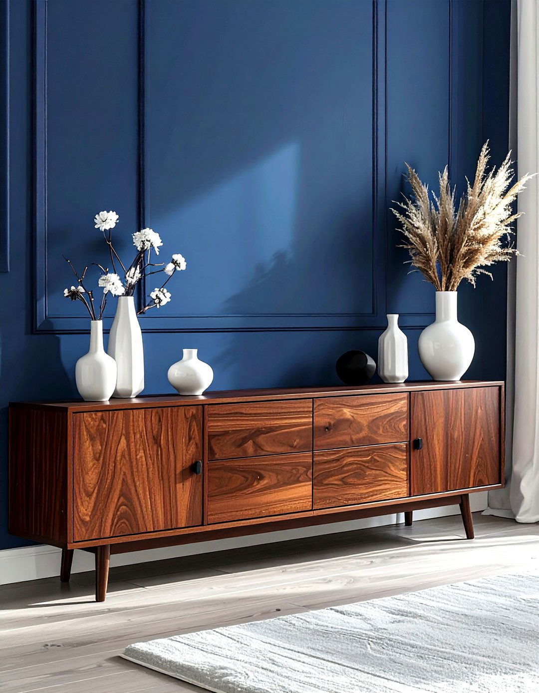 Cherry Media Console - 30 living room cherry furniture ideas