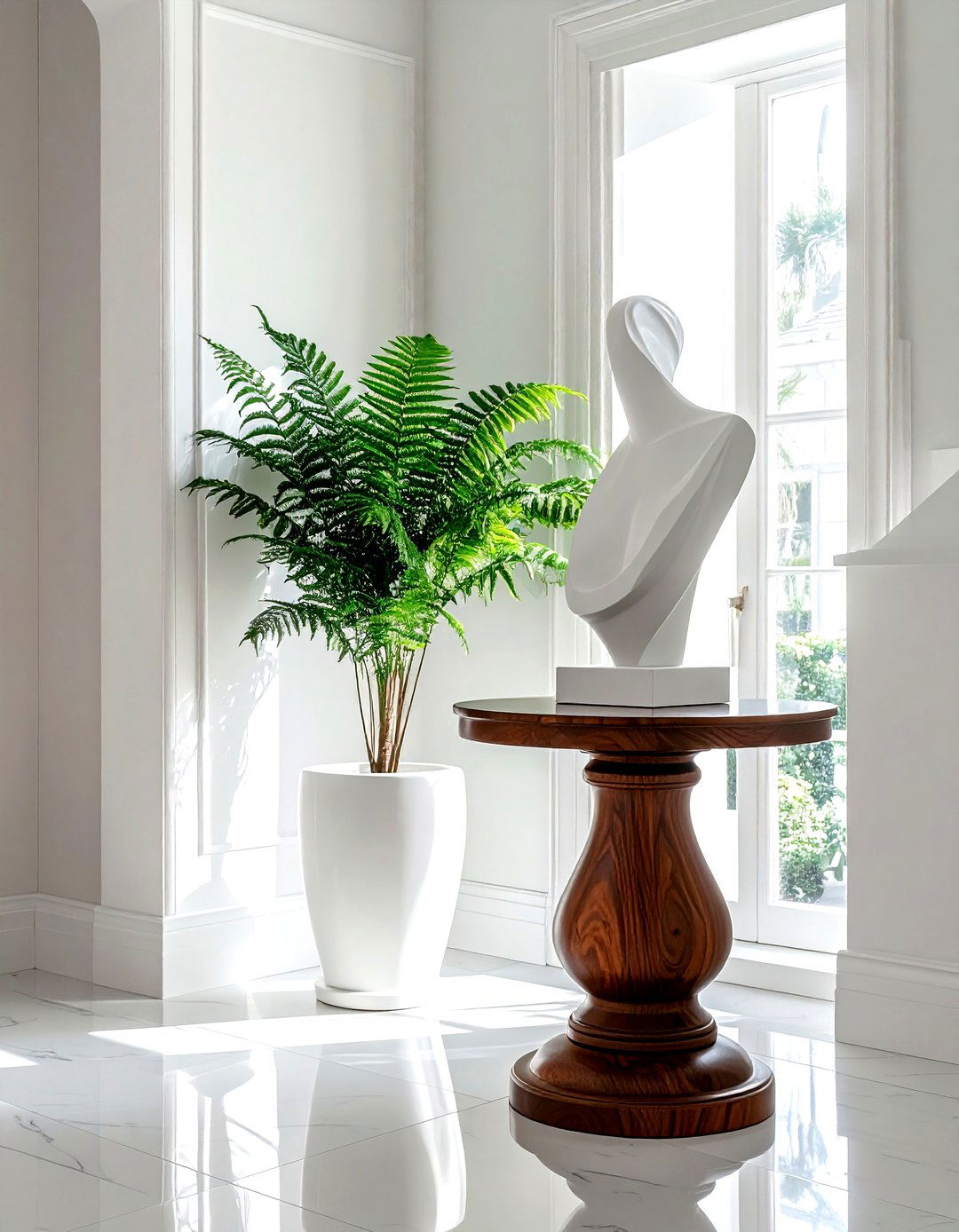 Cherry Pedestal Stand - 30 living room cherry furniture ideas