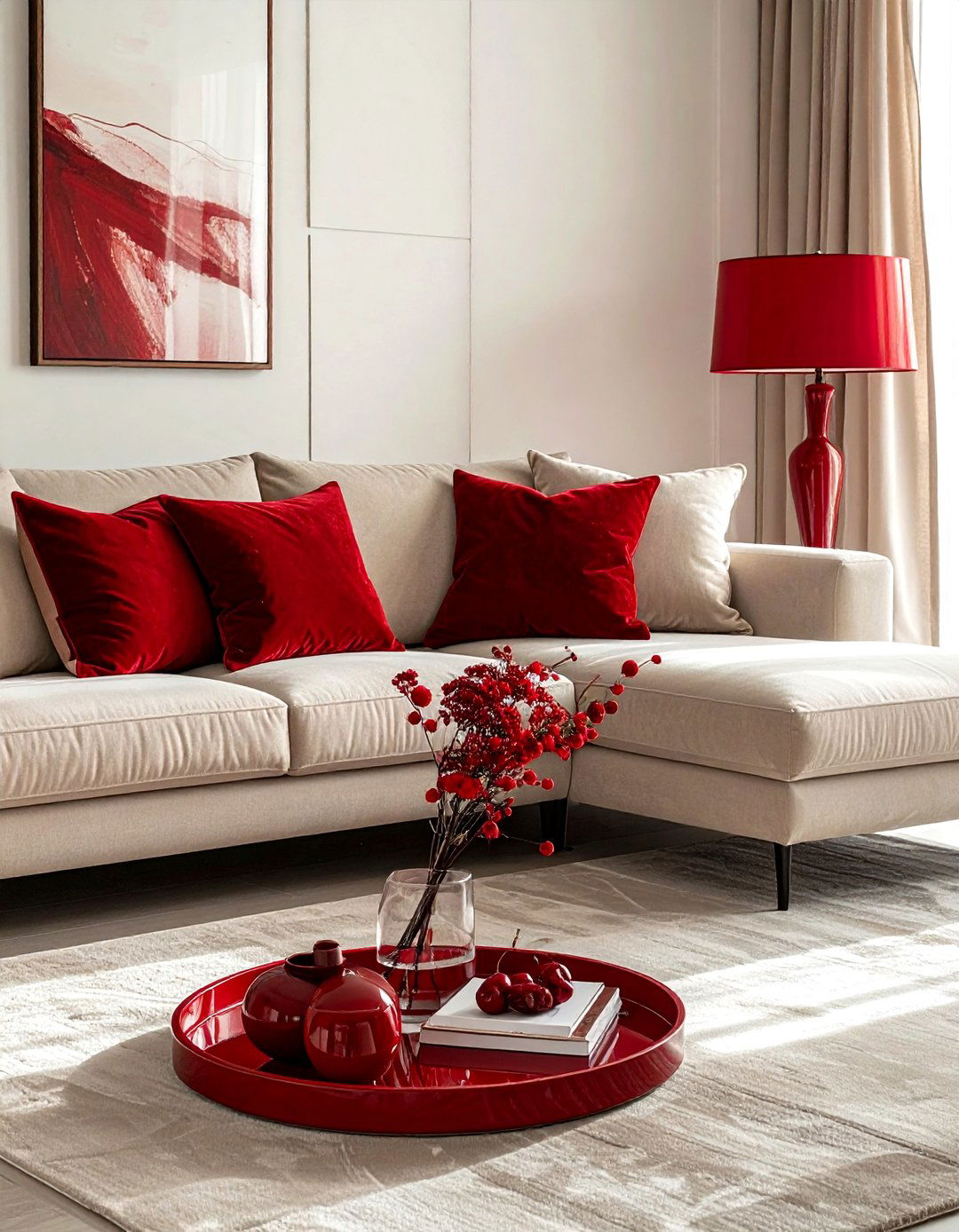 Cherry Red Accent Decor - 30 simple decor ideas