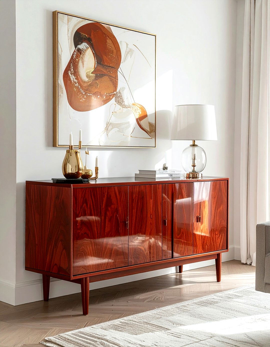 Cherry Sideboard - 30 living room cherry furniture ideas