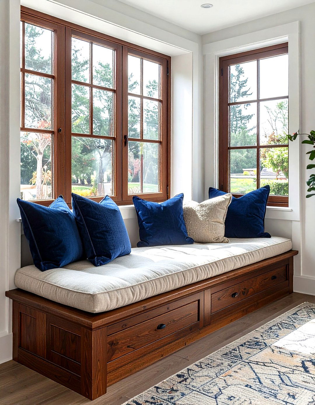 Cherry Window Seat - 30 living room cherry furniture ideas