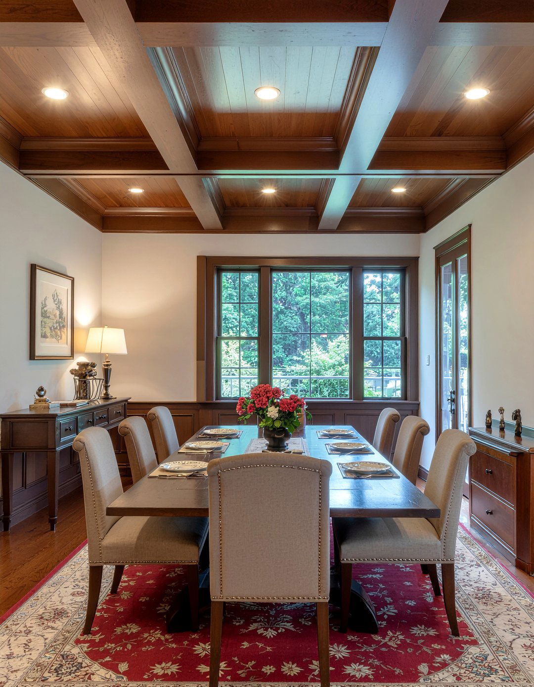 Cherry Wood Ceiling Dining Room - 30 dining room wood ceiling ideas