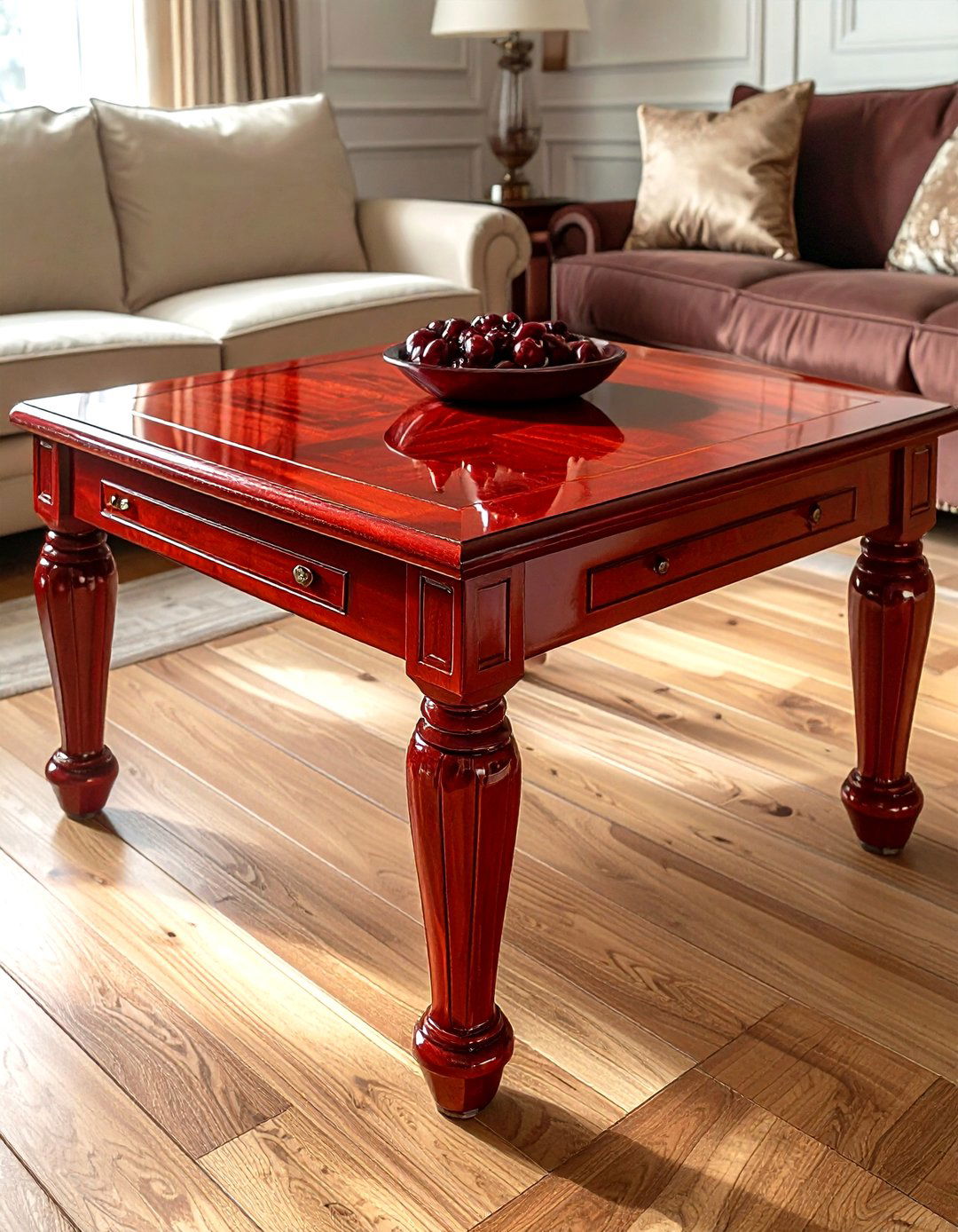 Cherry Wood Coffee Table - 30 living room wood coffee tables